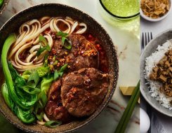 Beef Noodle Soup, Minced Pork Rice