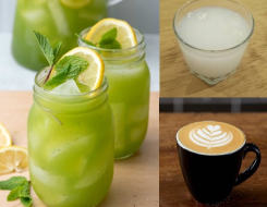 Coffee, Arak, Mint Lemonade