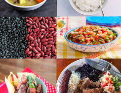Casado, Chifrijo, Red or Black Beans, White Rice, Pico De Gallo, Olla De Carne
