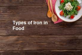 What are the Types of Iron Found in Food?
