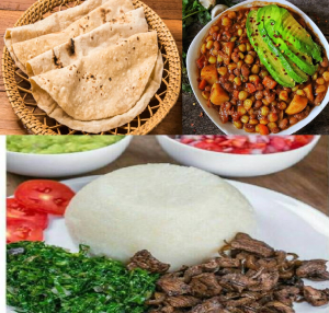 Ugali with Sukuma Wiki, Githeri, Chapati and More