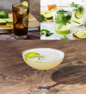 Cuba Libre, Mojito, Daiquiri