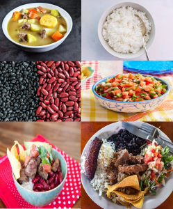 Casado, Chifrijo, Red or Black Beans, White Rice, Pico De Gallo, Olla De Carne