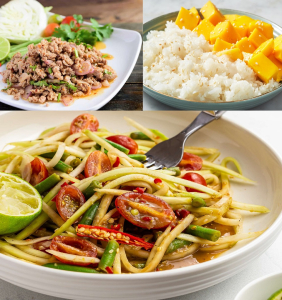 Larb, Sticky Rice, Tam Mak Hoong