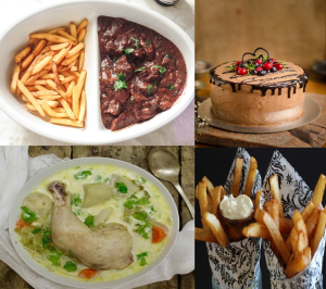 Frites, Carbonade Flamande, Waterzooi, Chocolate Mousse